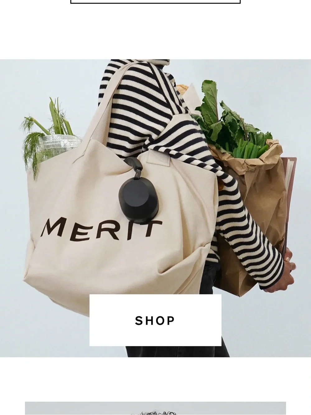 Canvas Tote Bag in Beige - Women